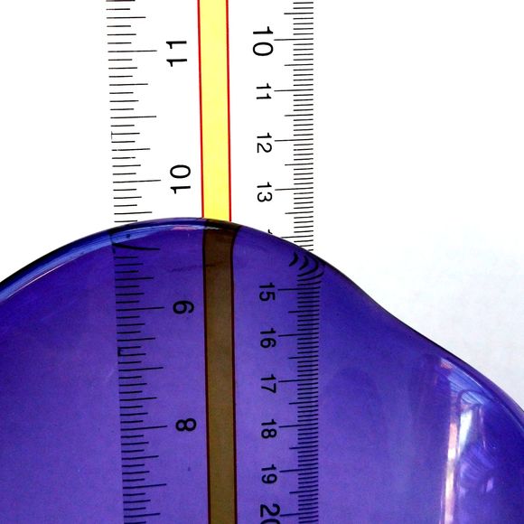 Art Glass Purple Handkerchief Vase - Picture 7 of 10